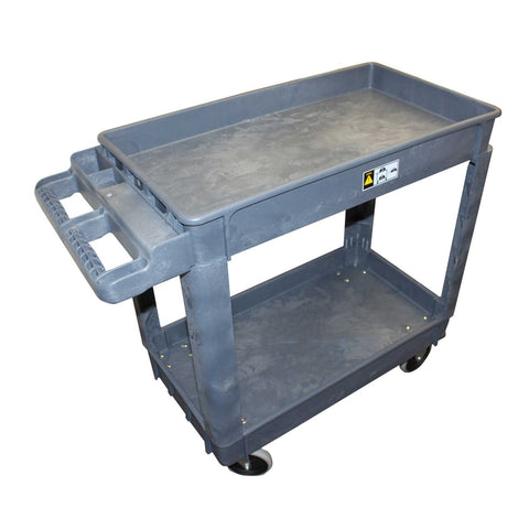 Impact Products 2 Shelf Small Utility Cart, 37 3/8 inch Length x 17 1/4 inch Width x 33 1/2 inch Height.
