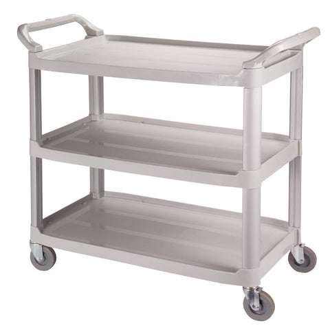 Impact Products Gray Large 3 Shelf Bus Cart, 40 inch Length x 20 inch Width x 38 inch Height.