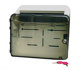 Impact Products Gray/Beige Locking Wall Cabinet for 5 Quart Sharps Container.