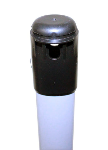 Impact Products Lobbymaster Plastic Black Lobby Dust Pan with L Grip Aluminum Handle, 37 inch Height x 12 inch Width x 11 inch Depth -- 12 per case.