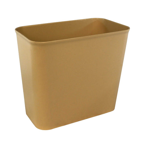 Impact Products Beige Fire Resistant Wastebasket, 27 5/8 Quart -- 6 per case.