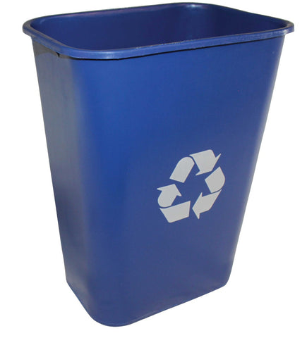 Impact Products Plastic Blue Recycle No Pinchm Soft Sided Wastebasket, 41 Quart -- 12 per case.