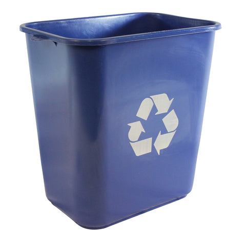 Impact Products Plastic Blue Recycle with Pinchm Wastebasket -- 12 per case.