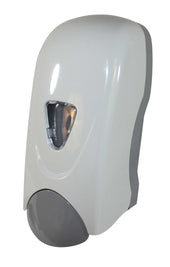 Impact Products White Bulk Lotion Soap Dispenser with Refillable Bottle, 11 inch Length x 4 7/8 inch Width x 4 3/4 inch Height -- 12 per case.