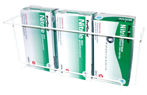 Impact Products Wire Horizontal Disposable 3 Box Gloves Dispenser, 8 inch Height x 20 inch Width x 4 1/2 inch Depth -- 8 per case.