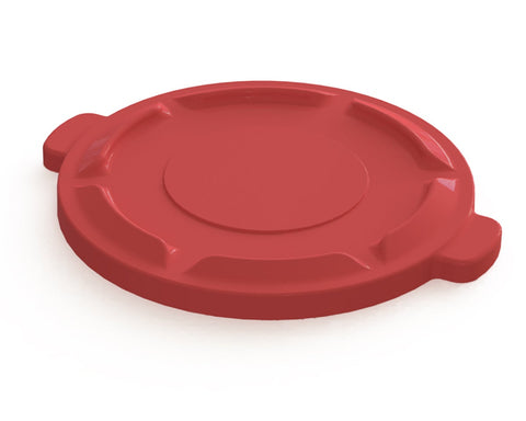 Impact Products Value Plus Red Lid Only, 20 1/2 inch Dia x 2 inch Height -- 6 per case.