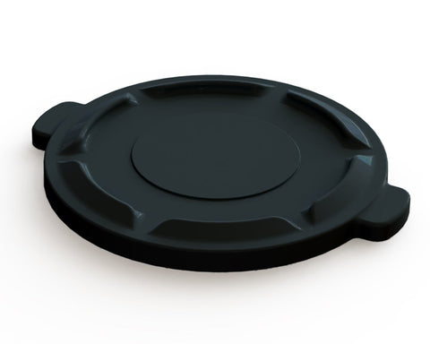 Impact Products Value Plus Black Lid Only, 20 1/2 inch Dia x 2 inch Height -- 6 per case.