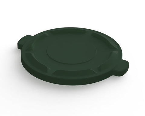 Impact Products Value Plus Green Lid for 20 Gallon Container, 20 1/2 inch Dia x 2 inch Height -- 6 per case.