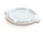 Impact Products Value Plus White 32 Gallon Container Lid Only, 22 1/2 inch Dia x 2 inch Height -- 5 per case.