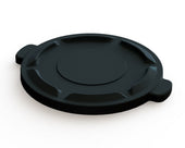 Impact Products Value Plus Black 32 Gallon Container Lid Only, 22 1/2 inch Dia x 2 inch Height -- 5 per case.