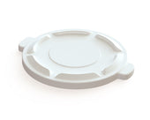Impact Products Value Plus White 44 Gallon Container Lid Only, 25 inch Dia x 2 inch Height -- 4 per case.