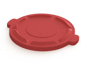 Impact Products Value Plus Red 44 Gallon Container Lid Only, 25 inch Dia x 2 inch Height -- 4 per case.