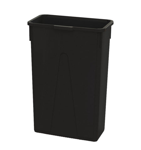 Impact Products Value Plus Black Slim Container, 23 Gallon -- 4 per case.