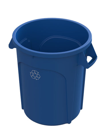 Impact Products Value Plus Blue Recycle Container, 32 Gallon -- 5 per case.