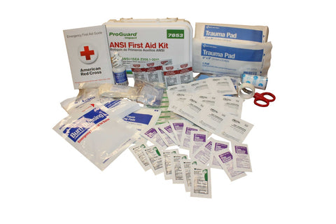 Impact Products White 10 Person ANSI Class A Type III First Aid Kit, 8 1/2 inch Width x 5 1/2 inch Height x 3 1/4 inch Depth -- 12 per case.