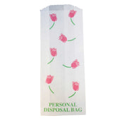Impact Products White Personal with Print Sanitary Disposal Liner, 3 1/2 inch Width x 8 1/2 inch Height x 1 1/2 inch Depth.