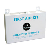 Impact Products White Metal 25 Person First Aid Kit, 10 1/2 inch Width x 11 inch Height x 3 inch Depth -- 12 per case.