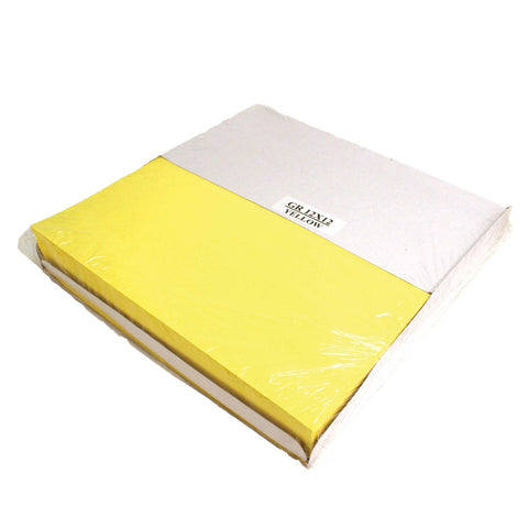 Impact Products Yellow Grease Resistant Trayed Sandwich Wrap, 12 inch Length x 12 inch Width.