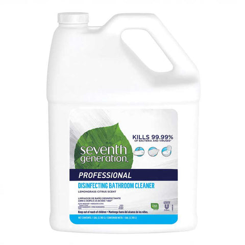 Seventh Generation Pro Disinfecting Bathroom Cleaner Refill,Lemongrass Citrus Scent,128 Fluid Ounce -- 2 per case