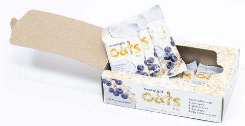 Detour Blueberry Overnight Oats Bar - 9 count per pack -- 6 packs per case