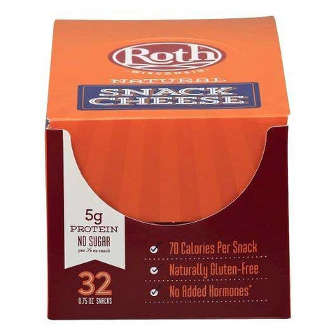 Roth Natural Creamy Cheddar Snack Cheese, 0.75 Ounce -- 32 per case