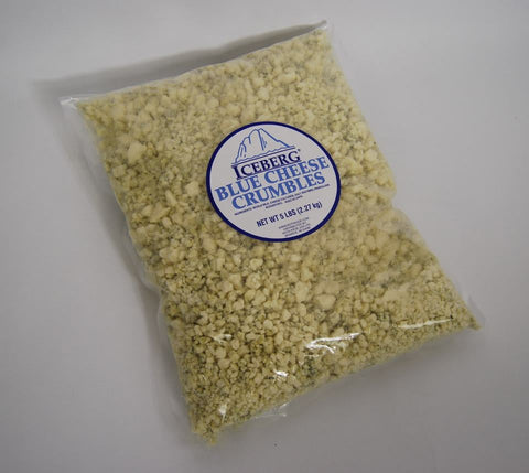 Iceberg Blue Cheese Crumbles, 5 Pound -- 4 per case.
