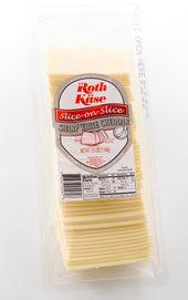 Roth Kase Sharp Slice On Slice White Cheddar Cheese, 2.5 Pound -- 4 per case.