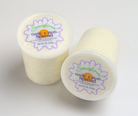 Serafina Garlic and Herb Cream Cheese Spread, 2 Pound -- 3 per case.
