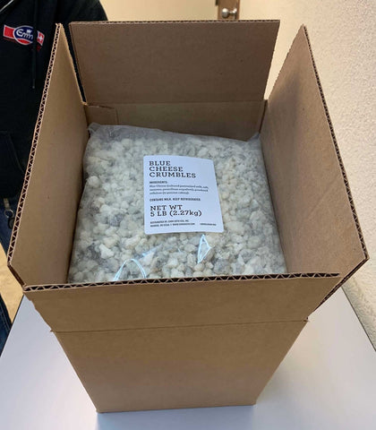 Roth Blue Cheese Crumble, 5 Pound -- 4 per case