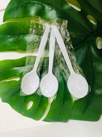 Goldmax White Wrapped Soup Spoon -- 1000 per case