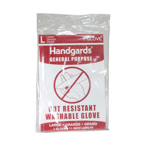 Handgards Knit Composite White Large Cut Resistant Washable Gloves, 11 inch -- 12 per case.