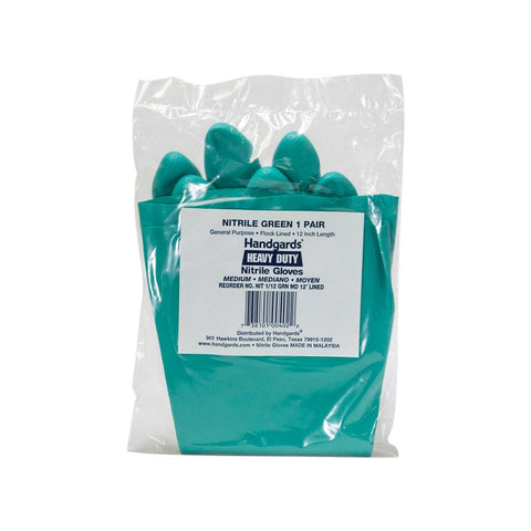 Glove (100 Percent Nitrile Reusable Glove) Lined 12inch Medium, 12 Case --- 12 Count