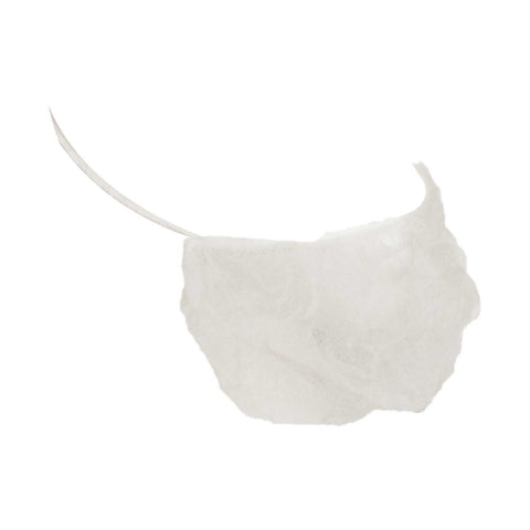 NeatGards White Polypropylene Non Woven Disposable Beard Cover, 18 inch -- 1000 per case.