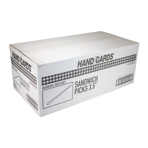 Handgards Disposable Wood Sandwich Pick, 3.5 inch -- 36000 per case.