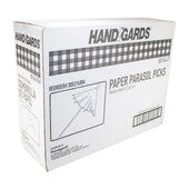 Handgards Paper Disposable Wood Parasol Pick, 4 inch -- 7200 per case.