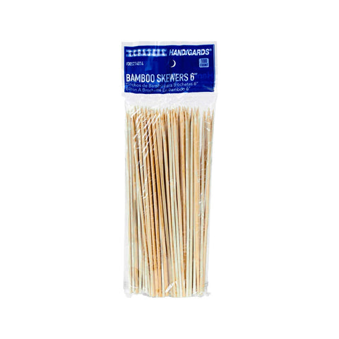 Handgards Disposable Bamboo Skewer, 6 inch -- 10000 per case.