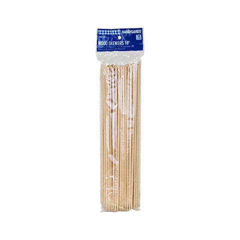 Handgards Disposable Wood Skewer, 10 inch -- 3000 per case.