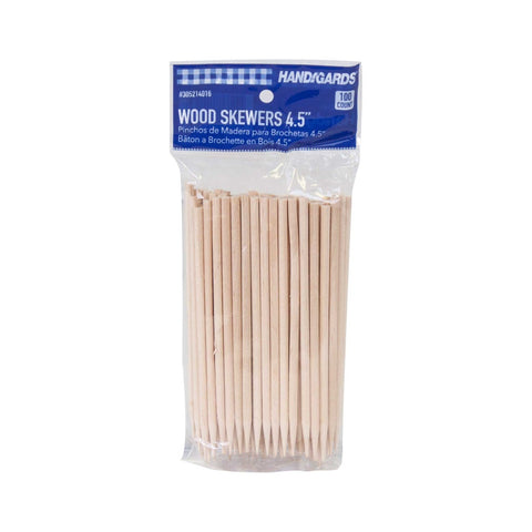 Handgards Disposable Wood Skewer, 4.5 inch -- 10000 per case.