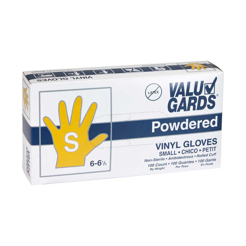 Handgards Eclipse Value Small POWDERED Vinyl Glove - 100 per pack -- 10 packs per case.