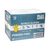 Valugards White Small Nitrile Disposable Gloves -- 1000 per case.