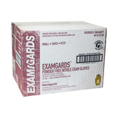 Handgards ExamGards Blue Small Disposable Nitrile Gloves -- 1000 per case.