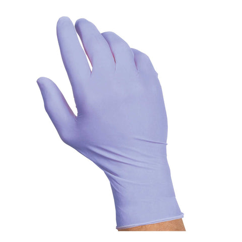 ValuGards Purple Medium Disposable Nitrile Gloves -- 1000 per case.