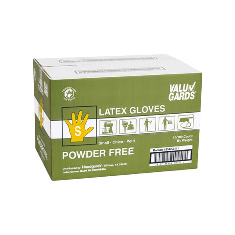 Handgards Eclipse Value Small Latex Glove - 100 per pack -- 10 packs per case.