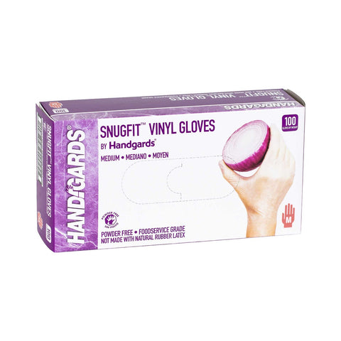 Handgards Medium Standarad Clear Vinyl Disposable Glove -- 10 per case.