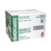 Handgards Medium White Synthetic Disposable Glove -- 10 per case.