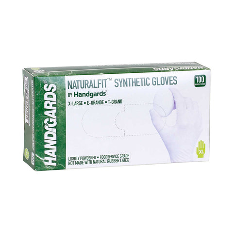 Handgards Extra Large Synthetic Powder Free Glove, 100 count per pack -- 400 per case.
