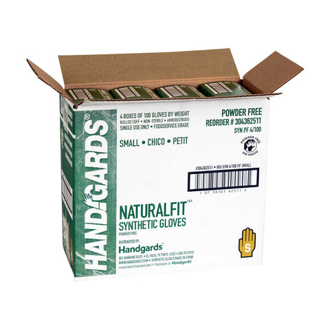Glove (NaturalFit Synthetic Disposable Glove-Powder-Free) Small, 4 Case --- 100 Count