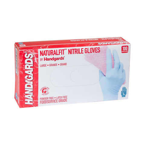 HandGards Nitrile Large Blue Disposable Glove -- 400 per case.