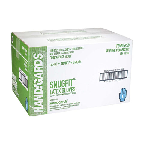 Glove (Latex Disposable Gloves) Large, Powder, 10 Case --- 100 Each