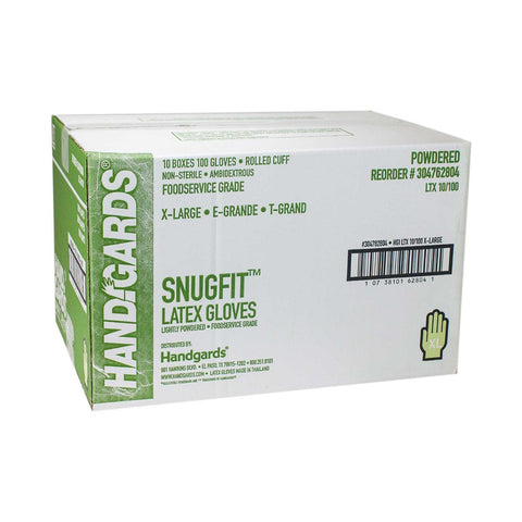 Glove (Latex Disposable Gloves) Extra Large, Powder, 10 Case --- 100 Each